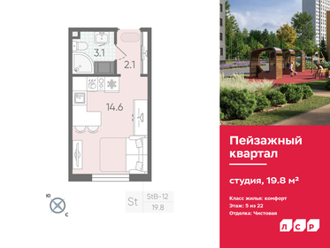 19,8 м², квартира-студия 4 100 000 ₽ - изображение 39