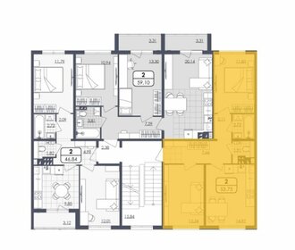 Квартира 53,8 м², 1-комнатная - изображение 1