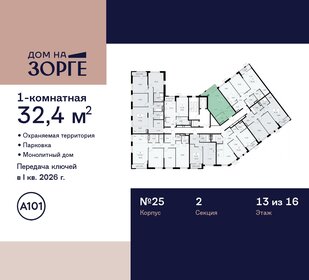 24,5 м², квартира-студия 16 013 527 ₽ - изображение 34