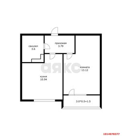 Квартира 35 м², 1-комнатная - изображение 5