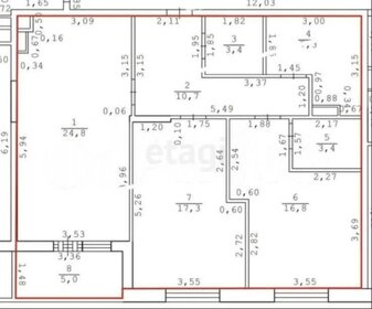 Квартира 88,7 м², 2-комнатная - изображение 2