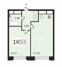 Квартира 37,1 м², 1-комнатная - изображение 1