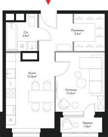 41,5 м², 1-комнатная квартира 12 500 000 ₽ - изображение 76