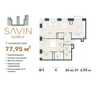 85,7 м², 1-комнатная квартира 22 645 882 ₽ - изображение 34