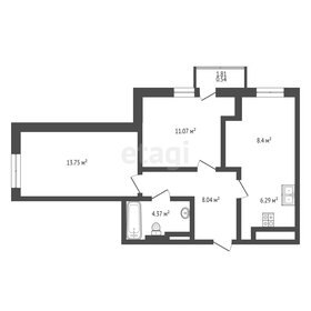 Квартира 53,7 м², 3-комнатная - изображение 1