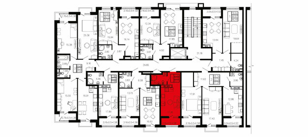 22,8 м², квартира-студия 2 732 400 ₽ - изображение 42