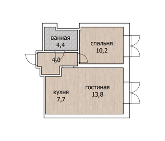 36,2 м², 1-комнатная квартира 7 600 000 ₽ - изображение 21