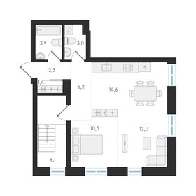 71,4 м², 2-комнатная квартира 12 800 000 ₽ - изображение 66
