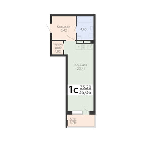 35,3 м², 1-комнатная квартира 4 582 500 ₽ - изображение 6