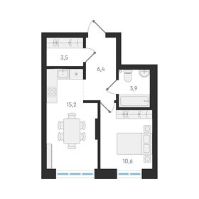 35,3 м², 1-комнатная квартира 6 400 000 ₽ - изображение 80