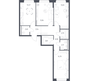 Квартира 78,3 м², 3-комнатная - изображение 1