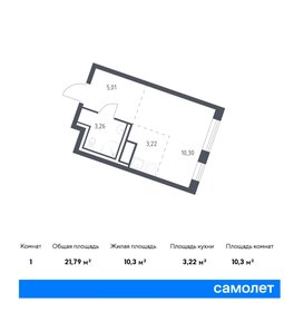 22,6 м², квартира-студия 3 263 986 ₽ - изображение 12