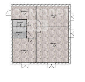 Квартира 64,2 м², 2-комнатная - изображение 1