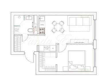 54,1 м², 2-комнатная квартира 8 500 000 ₽ - изображение 44