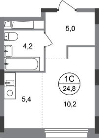 25,6 м², квартира-студия 8 896 571 ₽ - изображение 7