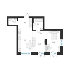 52,7 м², 2-комнатная квартира 6 350 000 ₽ - изображение 108