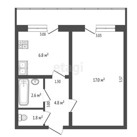 Квартира 33 м², 1-комнатная - изображение 5