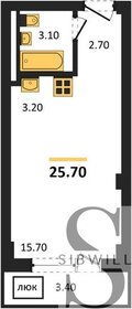 25,3 м², квартира-студия 2 650 000 ₽ - изображение 63