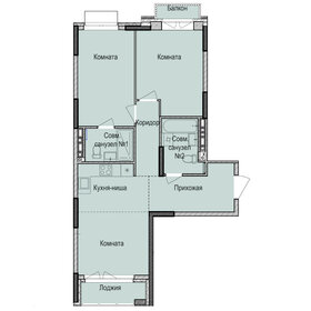 Квартира 63,6 м², 3-комнатная - изображение 1