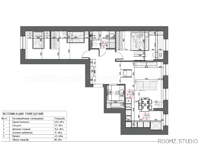 80 м², 2-комнатная квартира 23 000 000 ₽ - изображение 1
