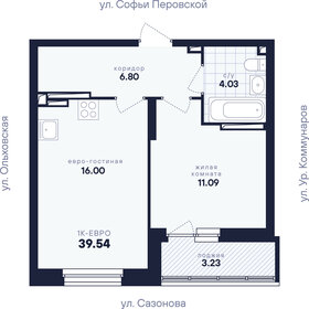 Квартира 39,5 м², 1-комнатная - изображение 3
