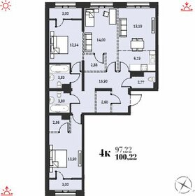 100,2 м², 4-комнатная квартира 16 622 000 ₽ - изображение 8