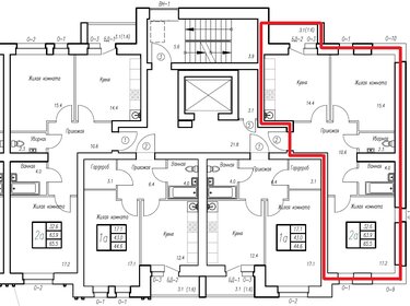 Квартира 65,5 м², 2-комнатная - изображение 1