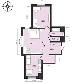 67,6 м², 3-комнатная квартира 3 399 000 ₽ - изображение 88