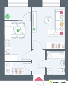 Квартира 34,2 м², 1-комнатная - изображение 1