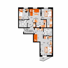 Квартира 78,7 м², 1-комнатная - изображение 2