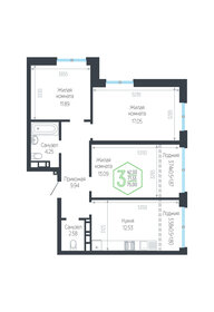 Квартира 75 м², 3-комнатная - изображение 1