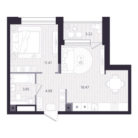 Квартира 40,3 м², 1-комнатная - изображение 1