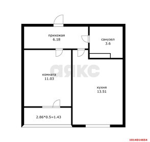 Квартира 35 м², 1-комнатная - изображение 1