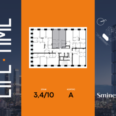 Квартира 69,8 м², 1-комнатная - изображение 2