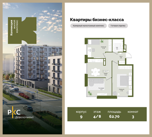 Квартира 62,7 м², 3-комнатная - изображение 1