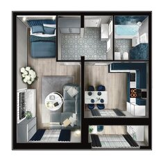 Квартира 42,3 м², 1-комнатная - изображение 3