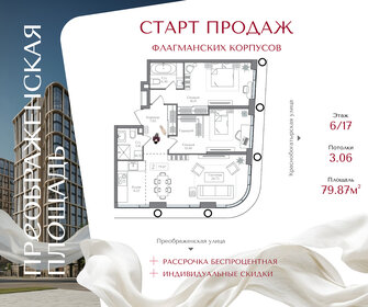 Квартира 79,9 м², 2-комнатная - изображение 1