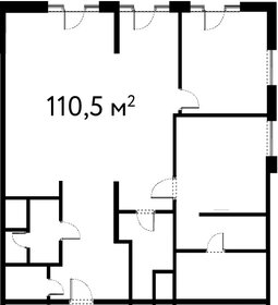Квартира 110,5 м², 4-комнатные - изображение 1