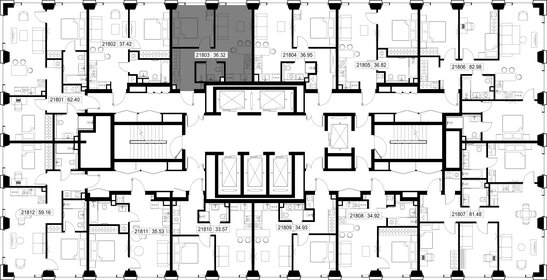 Квартира 36,3 м², 1-комнатная - изображение 3