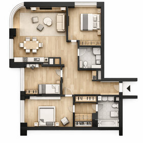 Квартира 96,1 м², 4-комнатная - изображение 1