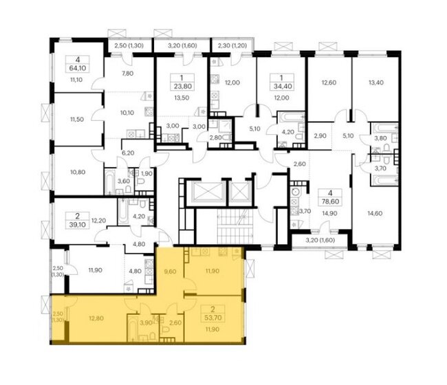 59 м², 2-комнатная квартира 22 500 000 ₽ - изображение 84
