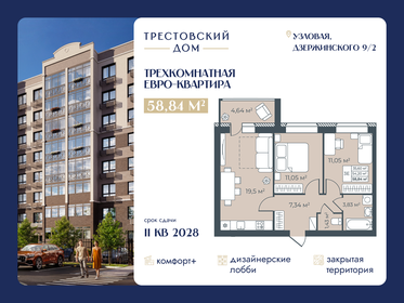 Квартира 58,8 м², 3-комнатная - изображение 2