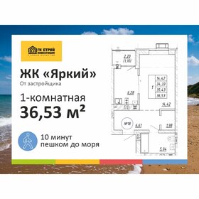 Квартира 35,4 м², 1-комнатная - изображение 1