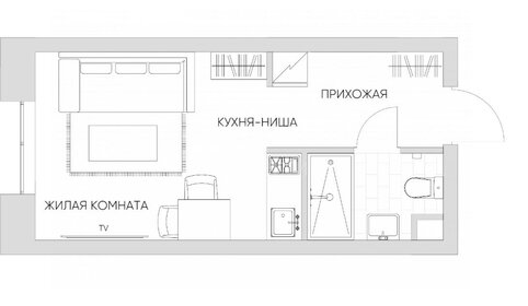 Квартира 22,1 м², студия - изображение 2