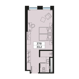 Квартира 33,2 м², студия - изображение 1