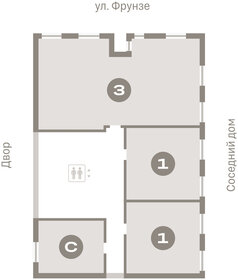 Квартира 43,3 м², 1-комнатная - изображение 2