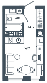 Квартира 22,6 м², студия - изображение 1