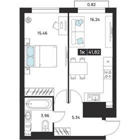 Квартира 41,8 м², 1-комнатная - изображение 1