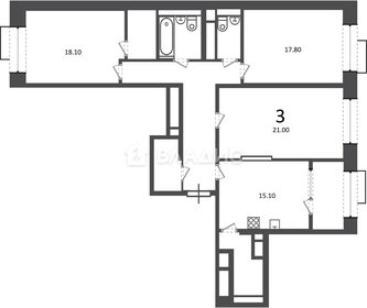 Квартира 106,6 м², 3-комнатная - изображение 2