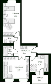 Квартира 59,4 м², 2-комнатная - изображение 1